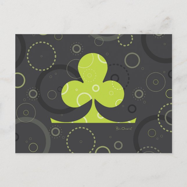 Lucky Irish Shamrock Postcard (Front)