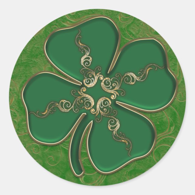 Lucky Irish Shamrock Stickers (Front)