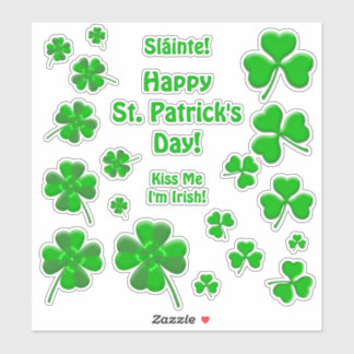 Lucky Irish Shamrocks Personalized