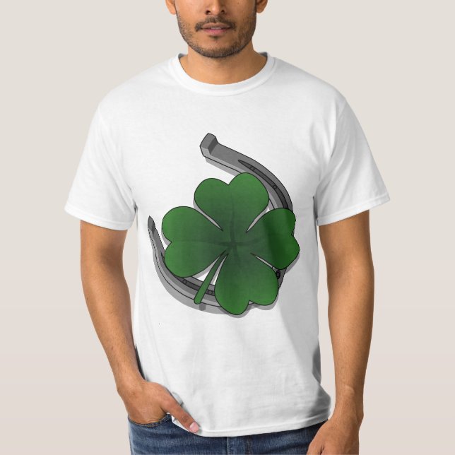 Lucky Irish Shirt St Patrick's T-shirt Lucky Shirt (Front)