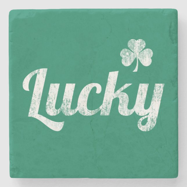 Lucky Irish Stone Coaster (Front)