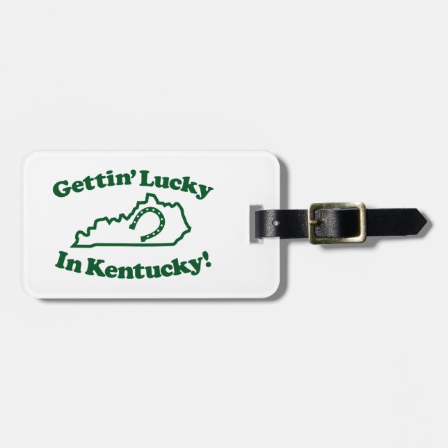 Lucky Kentucky Luggage Tag (Front Horizontal)