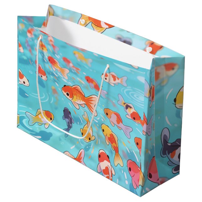 Lucky Koi Fish Gift Bag (Front Angled)