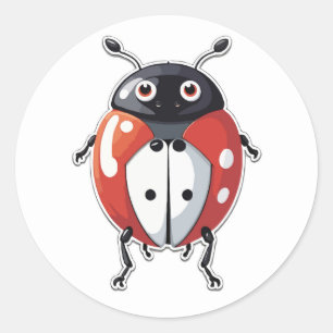 Lucky Ladybug - A Symbol of Good Fortune Classic Round Sticker