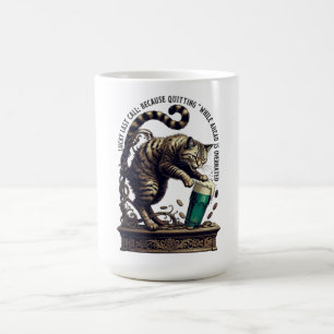 Lucky Last Call Cat Graphic Tee Coffee Mug