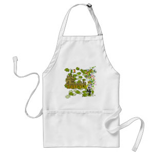 Lucky Leprechaun and His Irish Castle Standard Apron