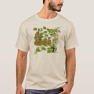 Lucky Leprechaun and His Irish Castle T-Shirt