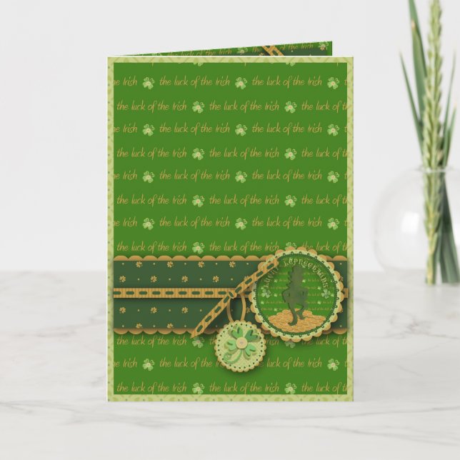 Lucky Leprechaun Card (Front)