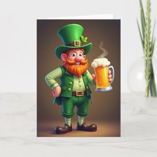 Lucky Leprechaun Cheers Card