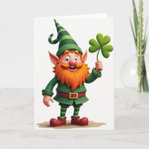Lucky Leprechaun Glitter Texture Card