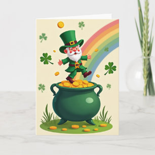 Lucky Leprechaun Gold Coin Card