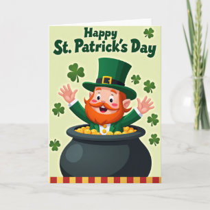 Lucky Leprechaun Greeting Card