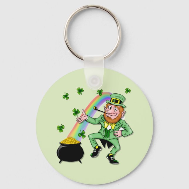 Lucky Leprechaun Key Ring (Front)
