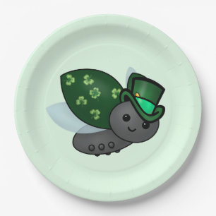 Lucky Leprechaun Ladybug Paper Plate