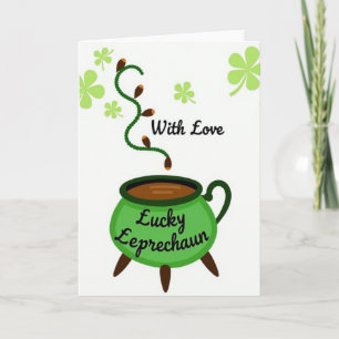 Lucky Leprechaun Love For Partner Card