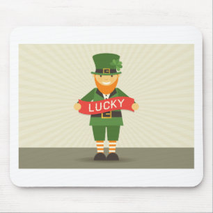 lucky leprechaun mouse pad
