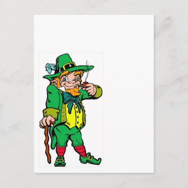 Lucky Leprechaun Postcard (Front)