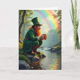 Lucky Leprechaun Rainbow Day Card