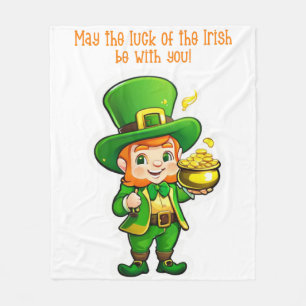 Lucky Leprechaun’s Treasure  Fleece Blanket