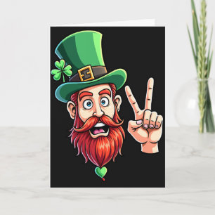 Lucky Leprechaun Smile Art Card