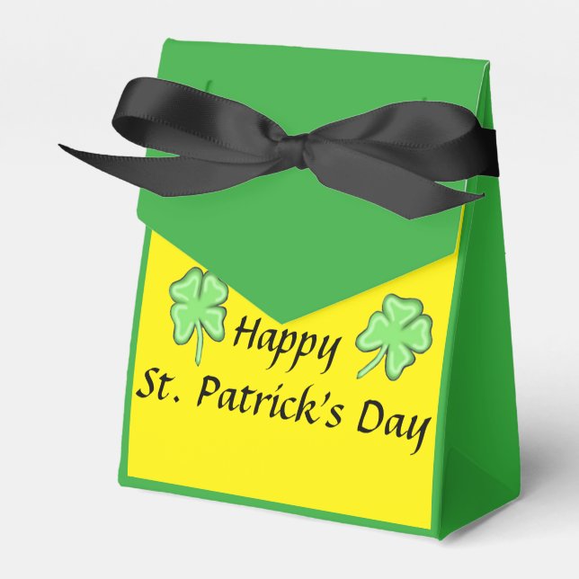 Lucky Leprechaun Tent Gift Bag Favour Box (Front Side)