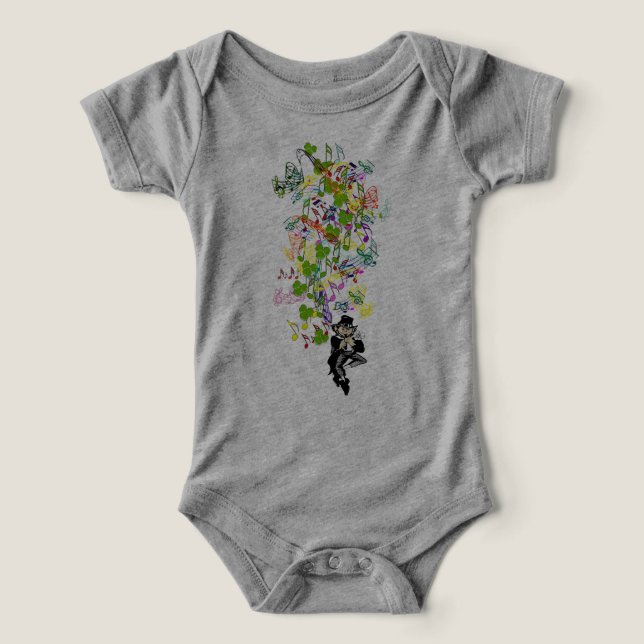 Lucky Leprechaun With Shamrocks (Design Front)