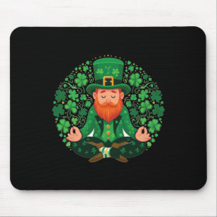 Lucky Leprechaun Yoga Meditation And Relaxation Ir Mouse Pad
