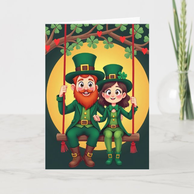 Lucky Leprechauns Love Card (Front)