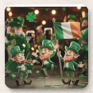 Lucky leprechauns saint Patrick Coaster
