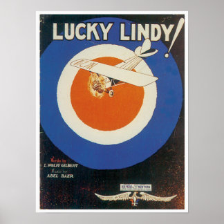 Lucky Lindy Poster