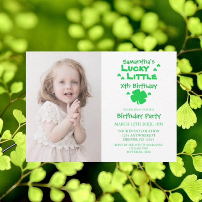 Lucky Little Birthday Invitation (Creator Uploaded)