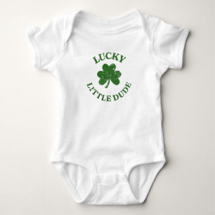 Lucky Little Dude St. Patrick's Day  Baby Bodysuit