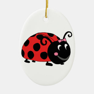 Lucky Little Ladybug Ceramic Tree Decoration