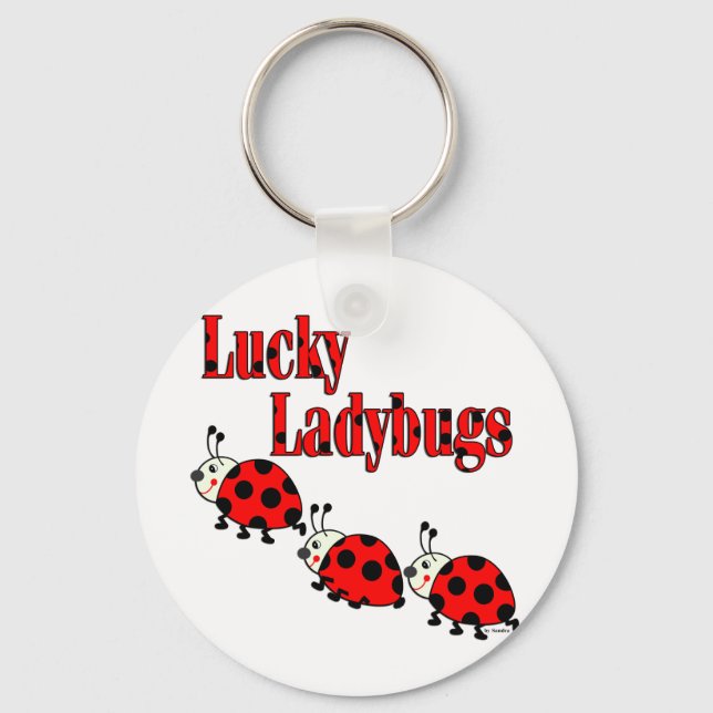 Lucky Little Ladybugs Key Ring (Front)