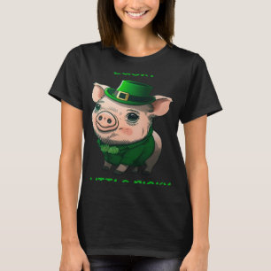 Lucky Little Picky Pig St Patricks Day Irish Lepre T-Shirt
