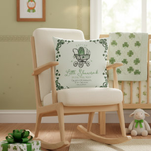 Lucky Little Thank You St Patricks Day Baby Shower Cushion