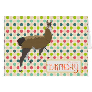 Lucky Llama Birthday Card
