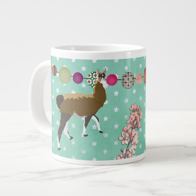 Lucky Llama  Stars Mug (Front Left)