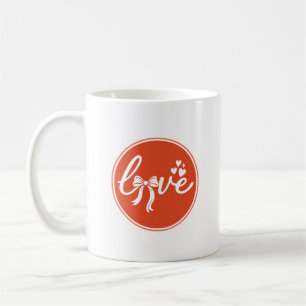 Lucky Love Badge – Romantic Clover & Stars Design Coffee Mug