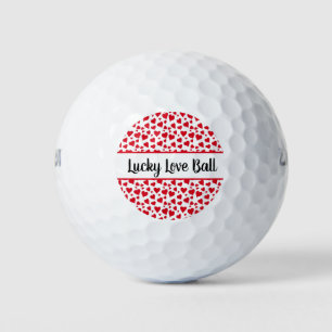 Lucky Love Ball Red Hearts Valentines Day