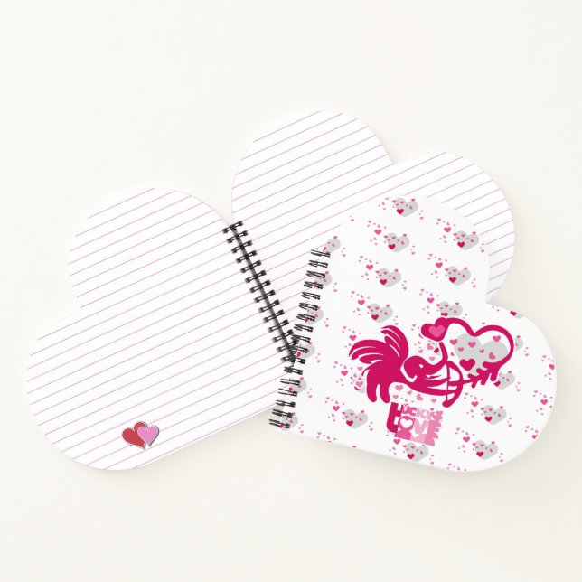 LUCKY LOVE ELEPHANT CUPID ELEPHANT BY MASANSER NOTEBOOK (Inside)