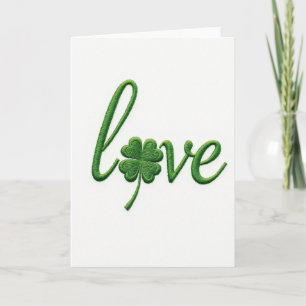Lucky Love Embroidered Card