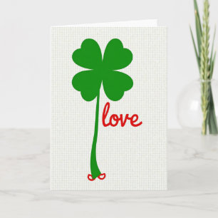 Lucky Love Four Leaf Card