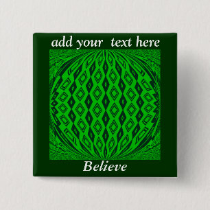 Lucky Lover_ 15 Cm Square Badge