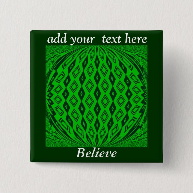 Lucky Lover_ 15 Cm Square Badge (Front)