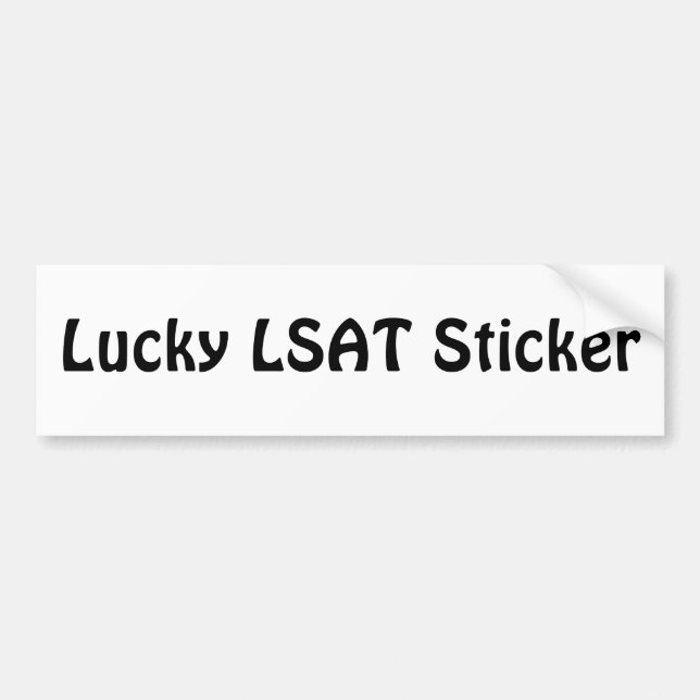 Lucky LSAT Sticker (Front)