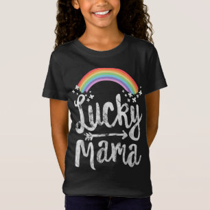 Lucky Mama Family St Patricks Day Mum Mother's Day T-Shirt