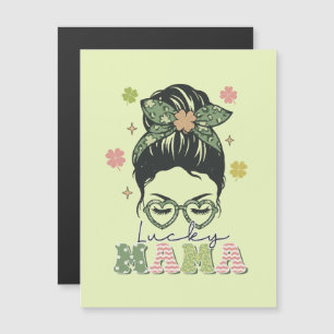 Lucky Mama - Messy Bun - Clover St. Patrick’s