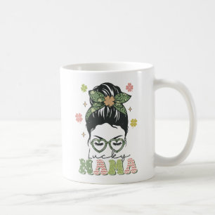 Lucky Mama - Messy Bun - Clover St. Patrick’s Coffee Mug
