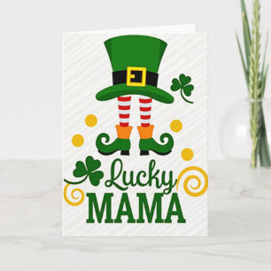 Lucky Mama Shamrock Card